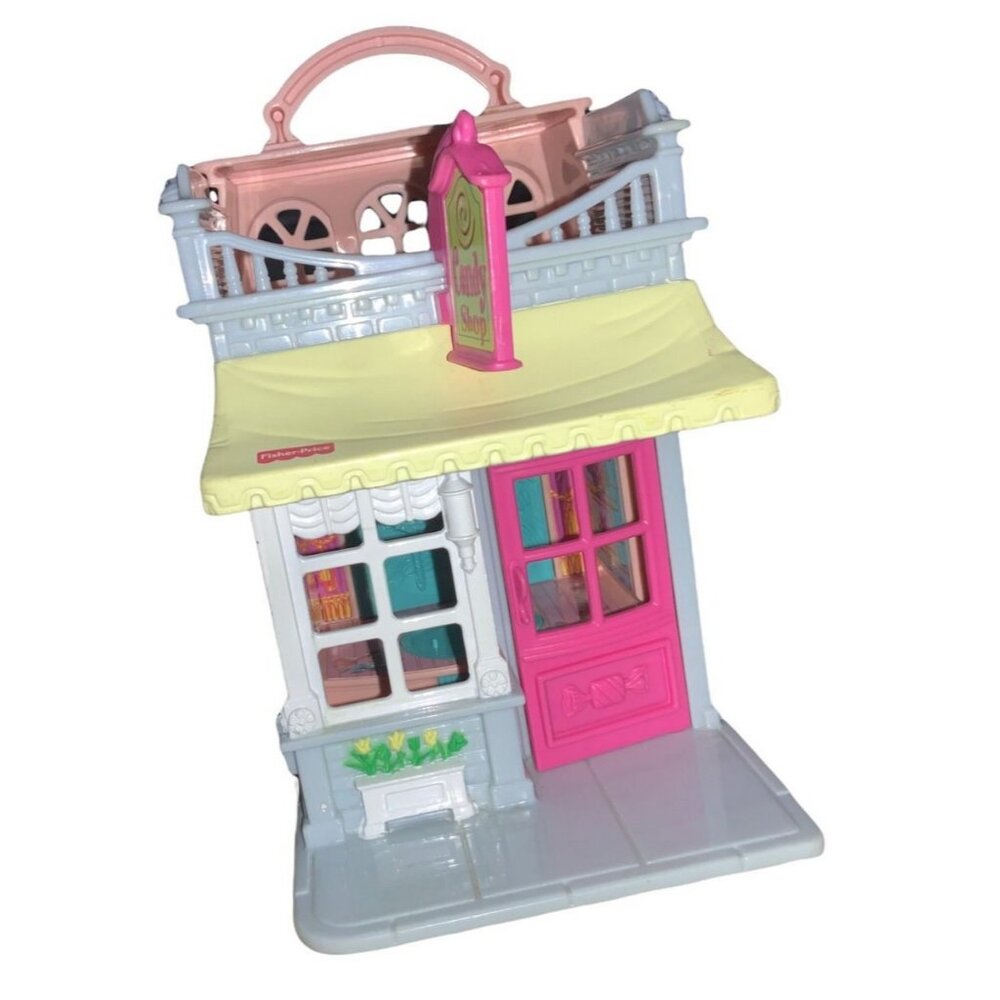 Fisher-Price Sweet Street Candy Shop and Dance Studio Folding Playset With Carry - Picture 2 of 7